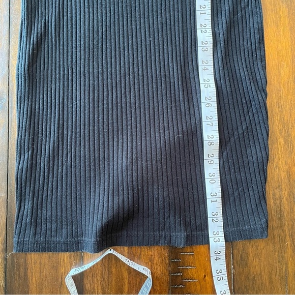 ๐ BOGO FREE ๐ WILD FABLE BLACK RIBBED BODYCON MINI DRESS - Picture 7 of 7